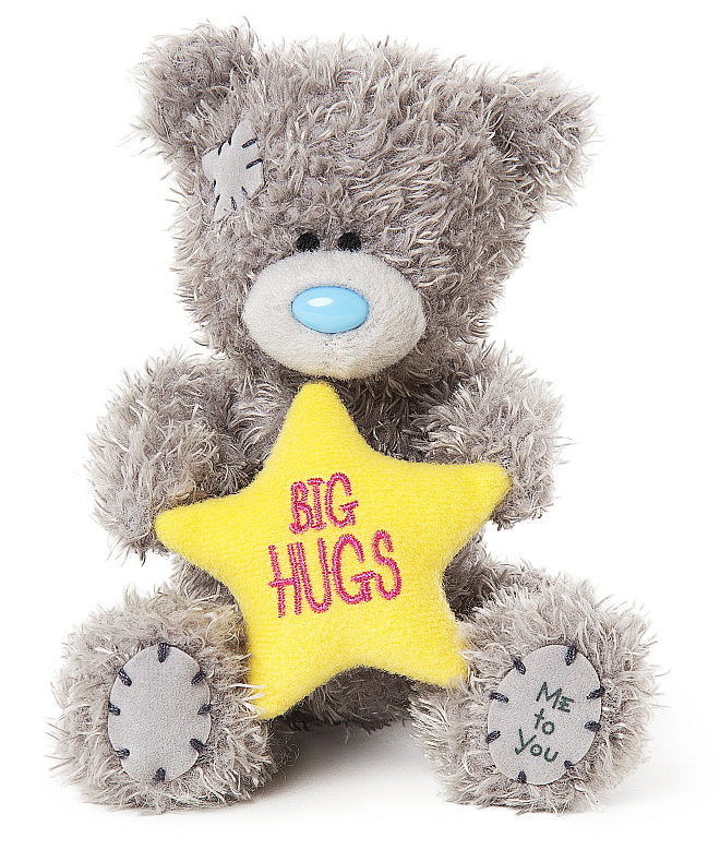 Bamse Big Hugs on star, 10cm - Me to you